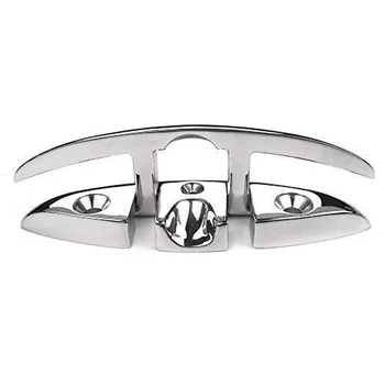 

6" Folding Cleat, Flip-up Dock Cleat Marine 316 Stainless Steel Boat Parts Accessories Marine Hardware