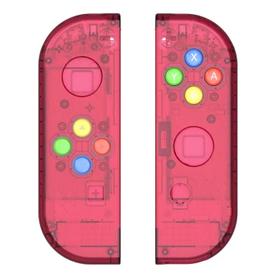 5 цветов OEM Корпус Замена Прозрачный чехол для консоли Joycon переключатель консоль LR контроллер запчасти для ремонта - Цвет: Red