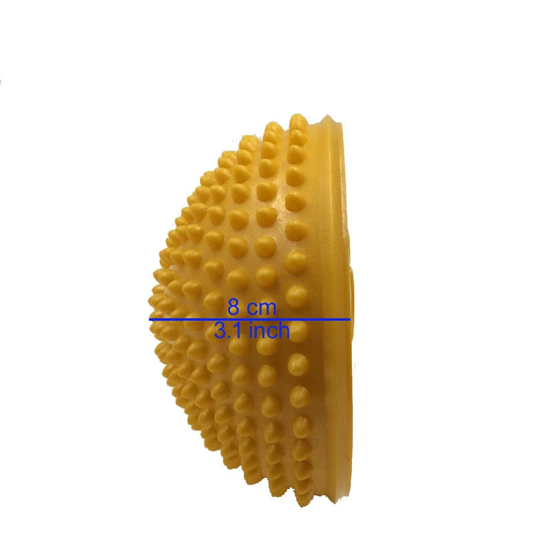 PVC 2019 Inflatable Half Yoga Balls Massage Point Fitball Exercises Trainer Stabilizer GYM Pilates Fitness Balancing gym ball 68