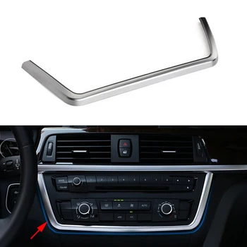 

Chrome plate ABS Center Control Decoration Strip Cover Trim Fit For BMW 3 Series F30 F31 GT F34 13-15 & 4 Series F32 F36 14-17