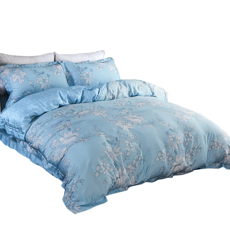 

Quilt Sheets Pillowcase Four Piece Sets Polyester 2019 Luxury Fashion Chinese Style Pattern Not Easy Pilling Four Piece Sets