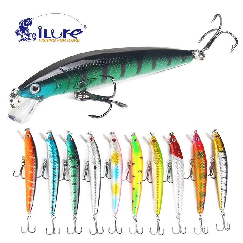 10 Pcs/lot fishing lure 7.5g 10cm fishing bait ball glass minnow bait