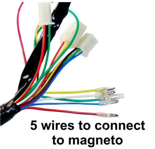 stock in usa 50 70 90 110cc 125cc wire harness wiring cdi assembly