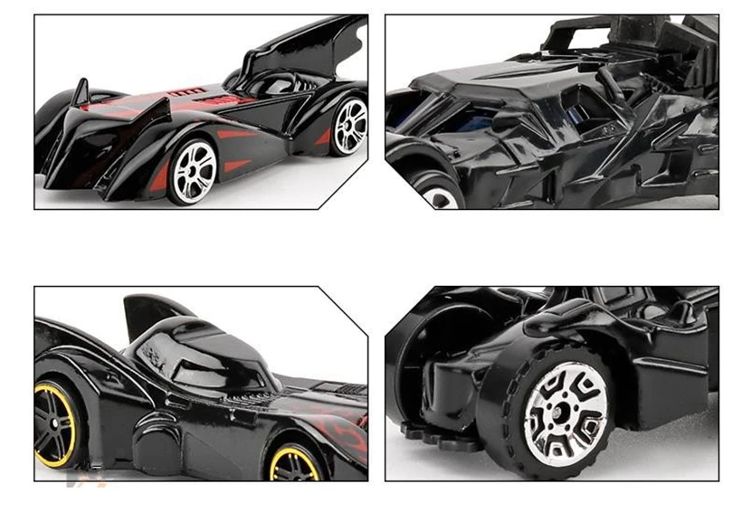 1 шт. модель автомобиля 1: 64 металлических сплавов супер герой Бэтмен черный мотоцикл гоночный боевой автомобиль Детский подарок игрушка