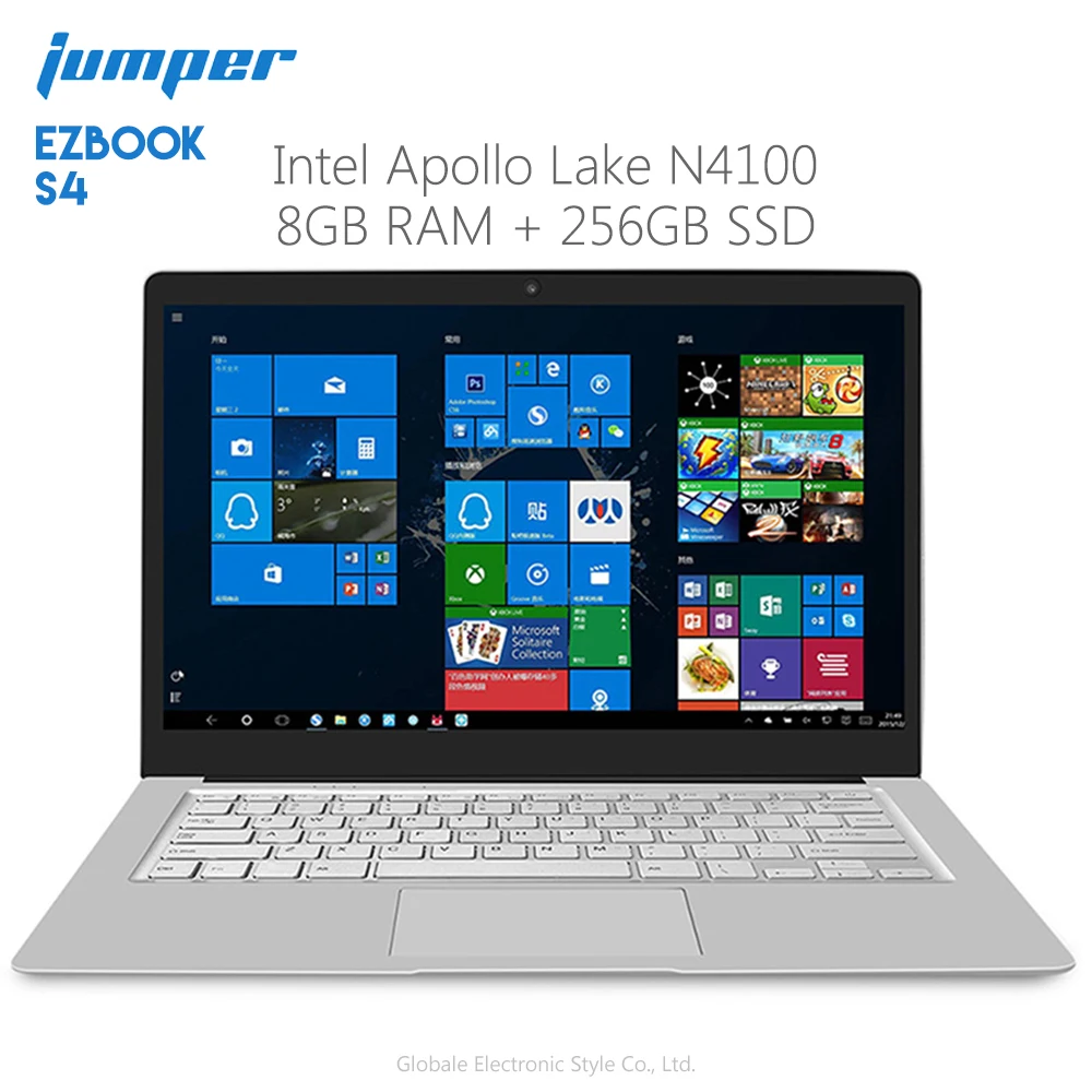 

Original Jumper EZbook S4 Laptop 14.0 inch Windows 10 Intel Apollo Lake N4100 Quad Core 8GB RAM 256GB SSD Notebook