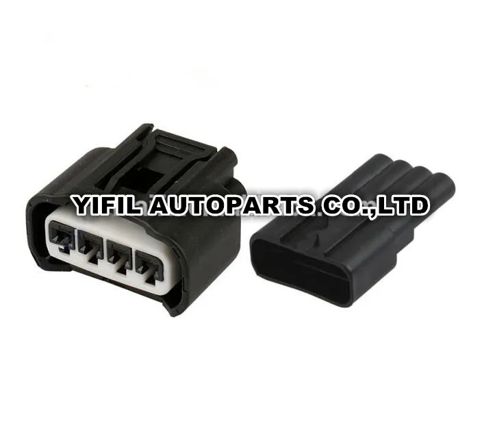 50sets/lot 4 Pin/Way Male And Female Ignition Coil Plug Connector For