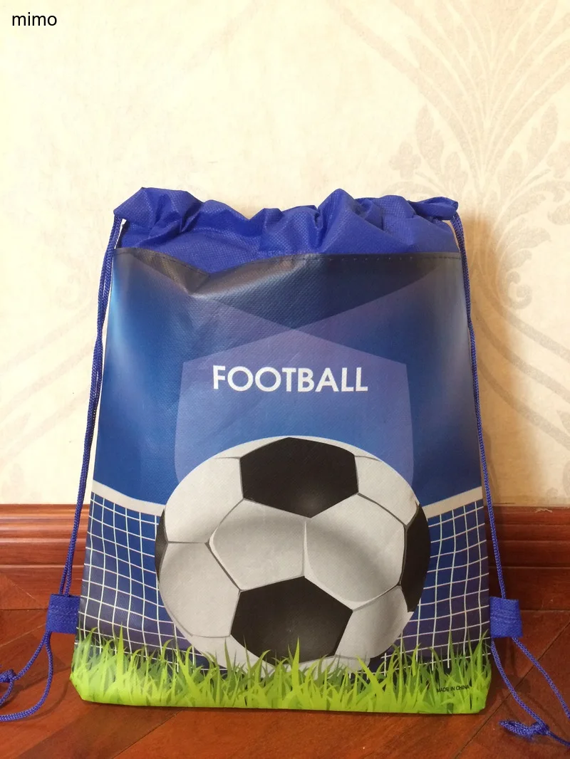 footballi world printed backpack for kids school bag for boys and girls bag pouch for snack shoes birthday party gifts zoo animal sweetheart backpack toddler pouch non woven string shoe shourlder school bag for boy and girls birthday party gift