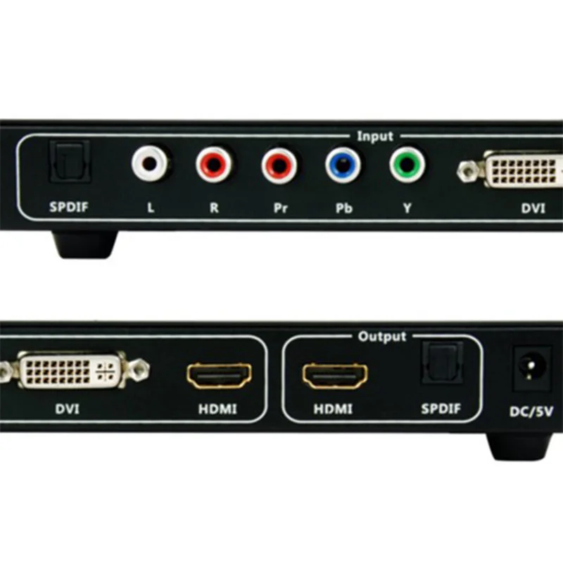 Смешанный HDMI компонент DVI к конвертер коммутатор с пультом дистанционного
