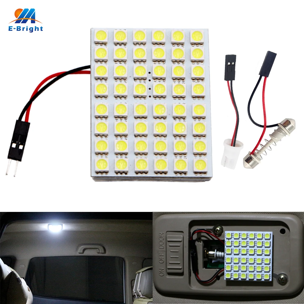 YM E-Bright панель 5050 48 SMD 50 шт. светодиодов автомобильная светодиодная лампа