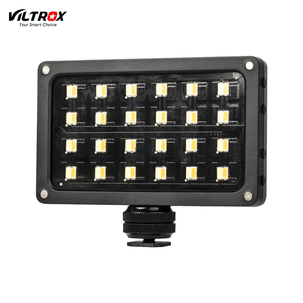 

Viltrox RB08 Portable LED Lamp Fill-in Video Light Lamp with Display Screen Diffuser USB Charging Cable Hot Shoe accessiories