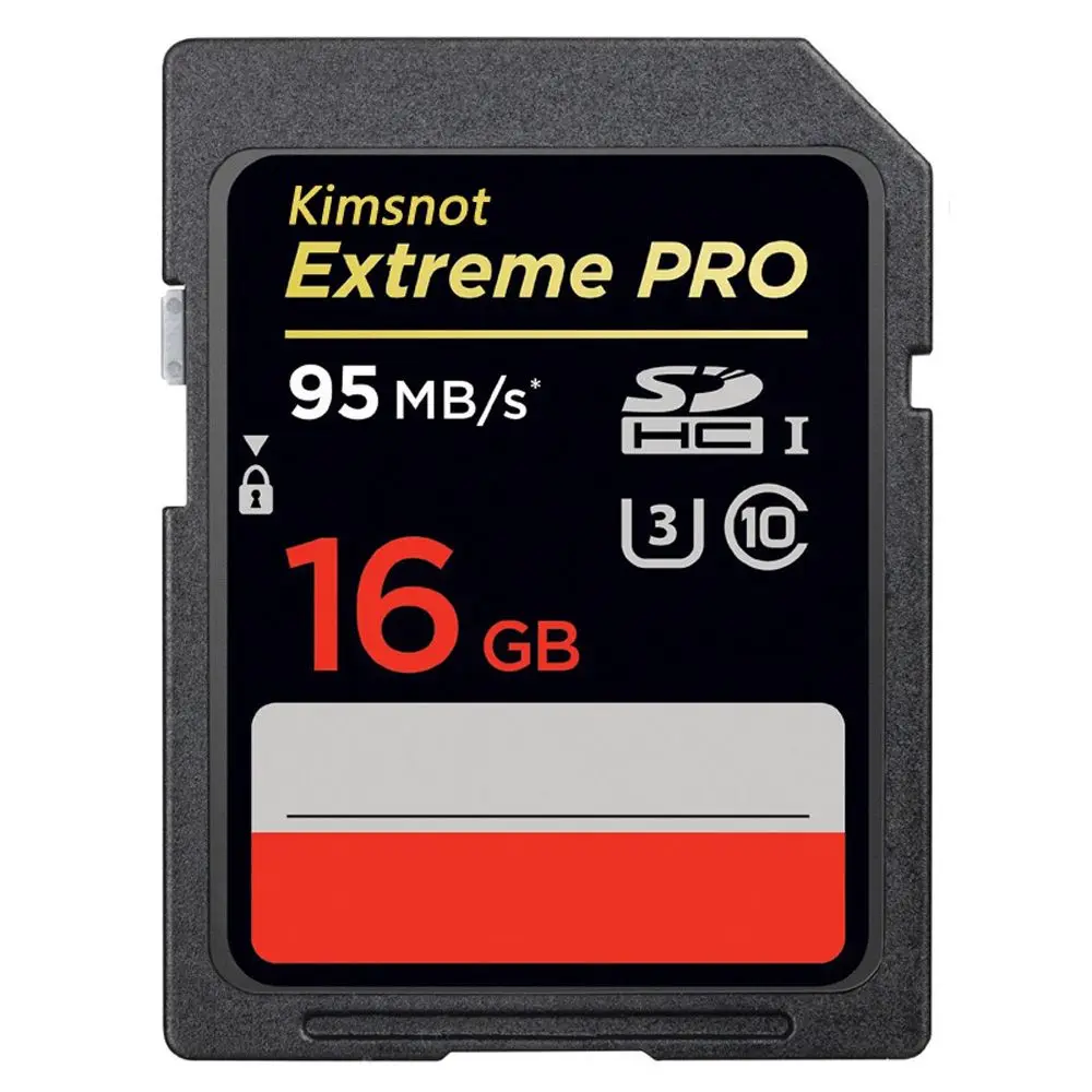 Kimsnot Extreme Pro 633x SD карты 256 ГБ 128 Гб 64 Гб оперативной памяти, 32 Гб встроенной памяти, 16 Гб флэш-памяти SDHC, карта памяти SDXC карты Class 10 95 МБ/с. UHS-I для Камера - Емкость: 16 ГБ