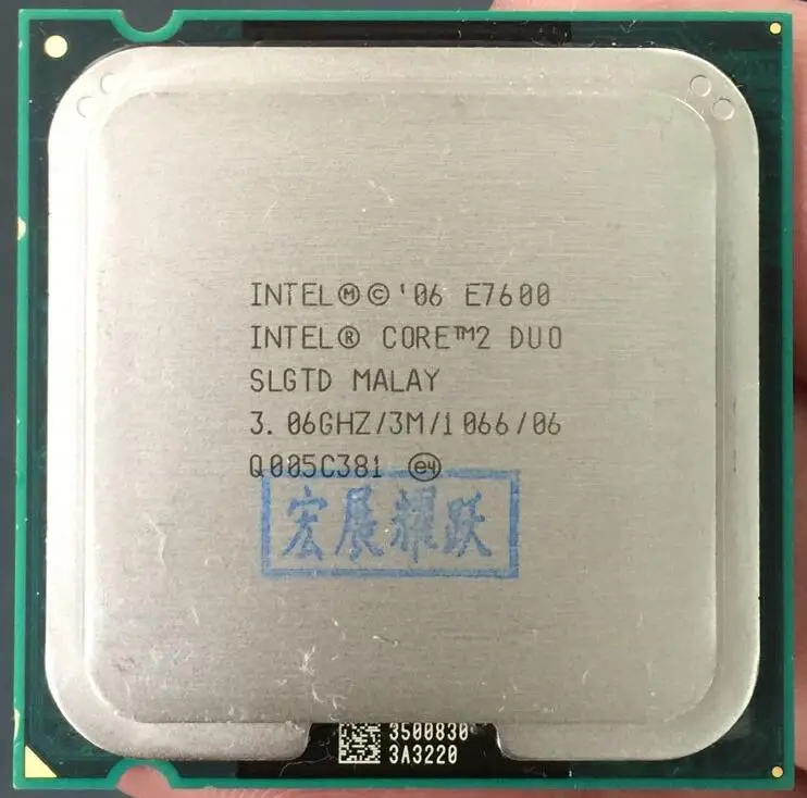 E7600 настольный процессор Intel Core 2 Duo E7600 3,06 ГГц 3 МБ/1066 МГц для LGA 775 разбитые кусочки