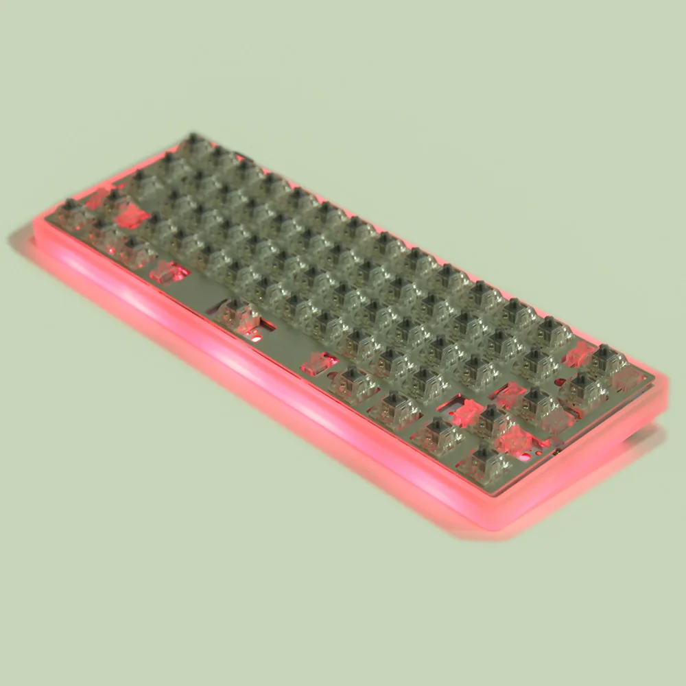 YMDK 64 Minila кисточки отделка сталь пластины YD60MB программируемый Underglow RGB PCB для 60 макет DIY механическая клавиатура