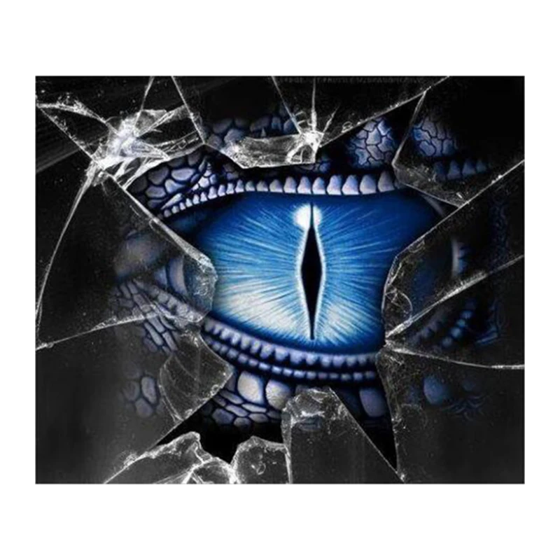 Diamond embroidery 5D diamond cross stitch crystal Round diamond sets Home decorative diy diamond painting Dragon eyes