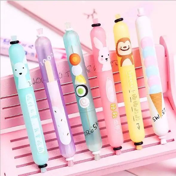 

1 PC Creative Kawaii Cute Funny Sausage Gel Pen Students Examination Pen For Kids School Office Stationery Supplies
