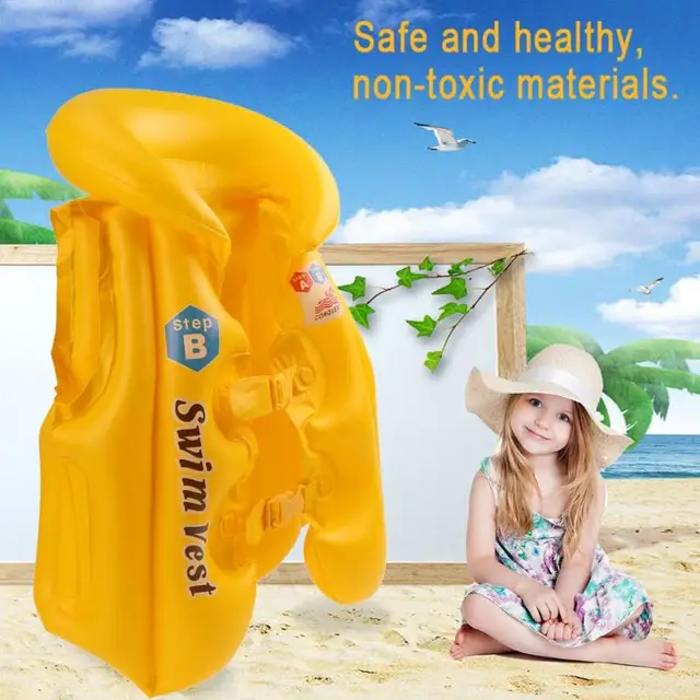 Inflatable Life Vest Child Safety Life Vest Inflatable Kids Water Sports Protection Water Sports Drifting Swimming Suit Jacket