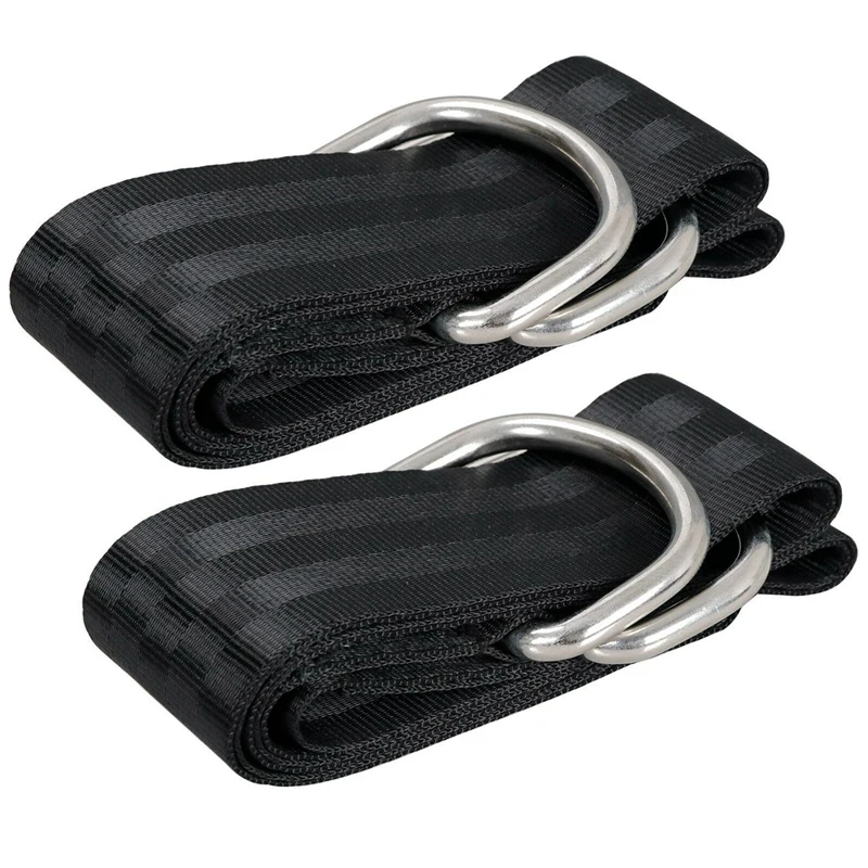 Tree Swing Straps Kit Hanging Straps Hammock Tree Swing 5Ft With 2 Heavy Duty Carabiner Hooks