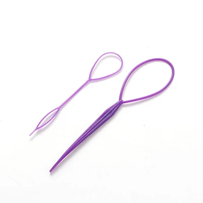 2 шт./лот, Модные Цветные DIY резинки для укладки волос для девочек, заколки для волос, резинки для волос, Детские аксессуары для волос - Цвет: Фиолетовый