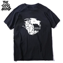 COOLMIND хлопковая забавная крутая Мужская футболка с коротким рукавом Повседневная летняя свободная Мужская футболка мужская Трикотажная Мужская футболка