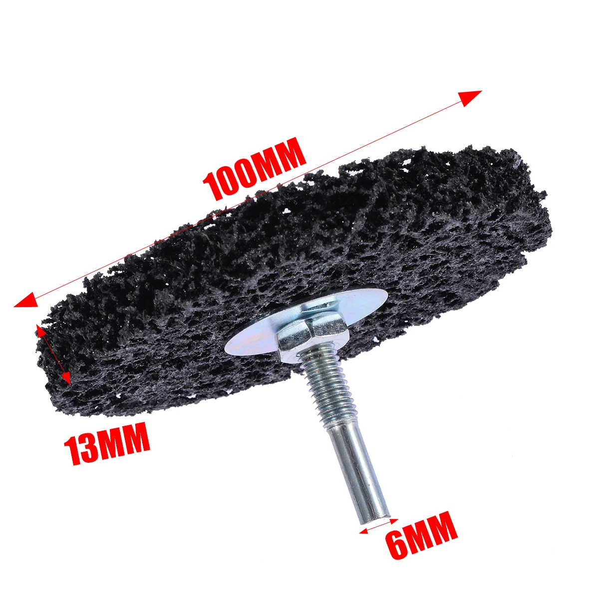 1Pcs 100mm Poly Strip Wheel Paint Rust Remover 6mm Shank Clean Angle Grinder Discs For Polishing Tools