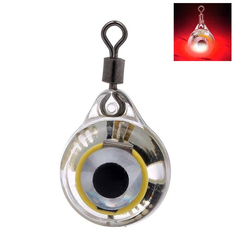 Электронные инструменты форма глаза кальмара излучающая мигающая глубокая капля ложная наживка рыболовная приманка лампа подводный светодиодный осветительный светильник