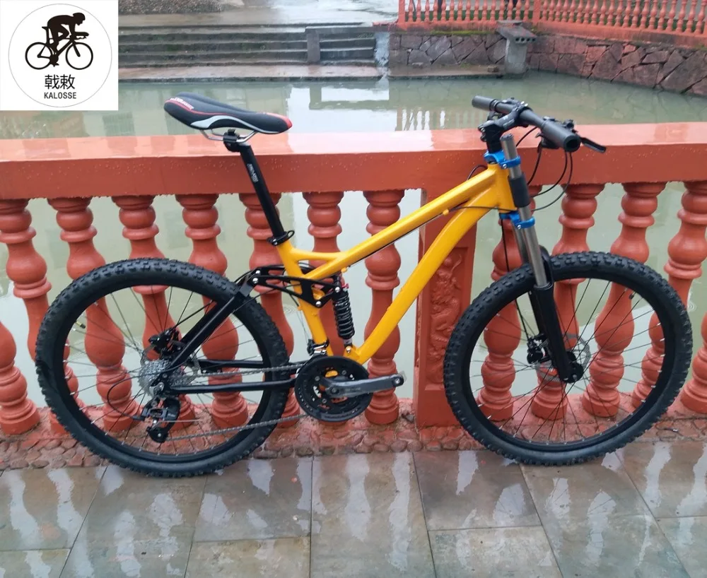 Top Kalosse  Soft-tail frame  26*17inch  mountain bicycle  Hydraulic brakes  new cycling bicicleta mountain bike 24 speed 0