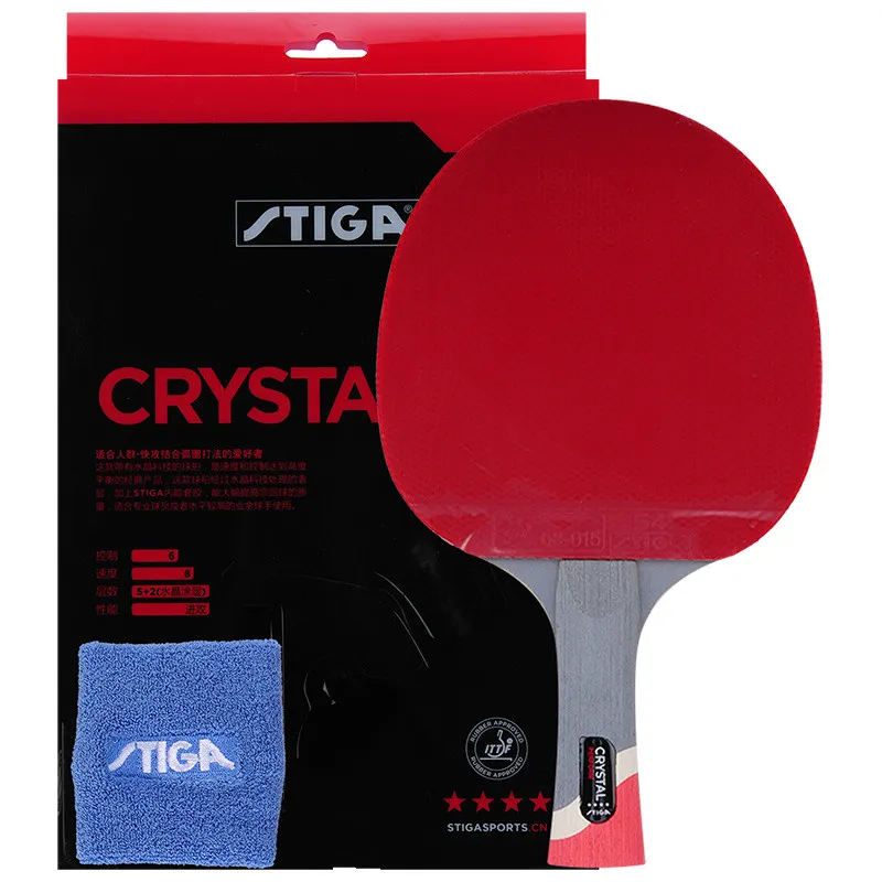 Stiga PRO CRYSTAL качество 4 звезды настольный теннис ракетка пинг понг весло лучшее качество углеродные ракетки