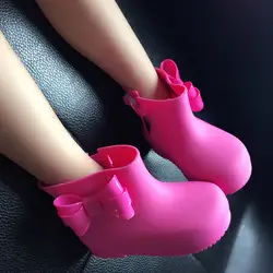 Мини Мелисса 4 вида цветов дождь Сапоги и ботинки для девочек Новинка 2017 года противоскольжения дождя Сапоги и ботинки для девочек Обувь