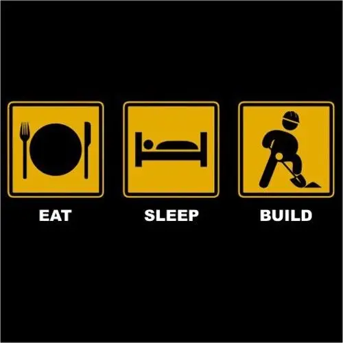 Eat Sleep Build House Builder Building Construction забавная Футболка-до 5XL новые футболки Забавные топы