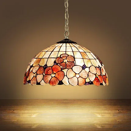Tiffany Středozemní moře ve stylu přírodního pouzdra, světla, lampy, lampy, lampy, lampy, světla, světla, světla, lampy, závěsné lampy