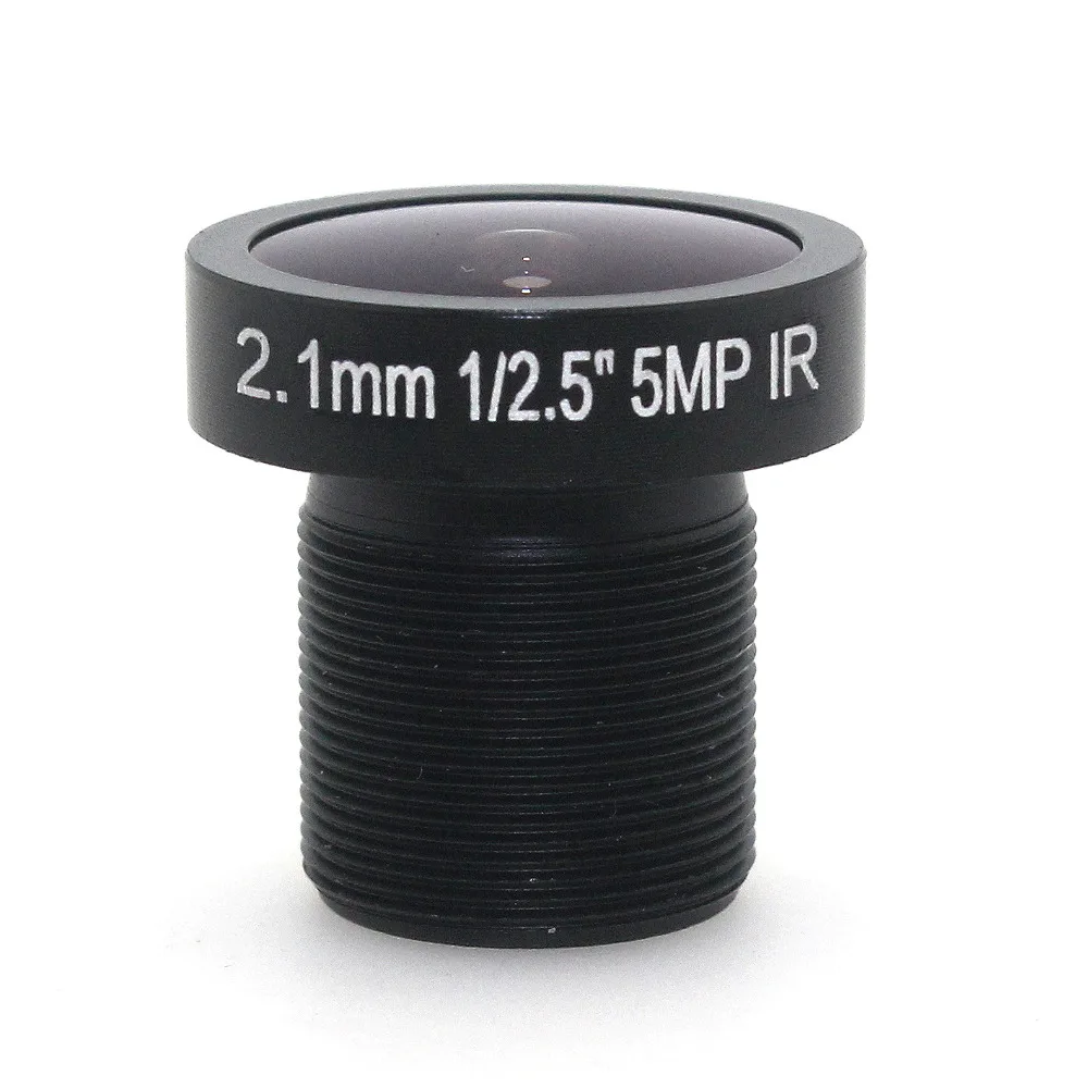 

5 Pieces 2.1mm 5MP Camera Fisheye Lens 155Degree Compatible Wide Angle Panoramic CCTV Lens For HD IP Camera M12 Mount