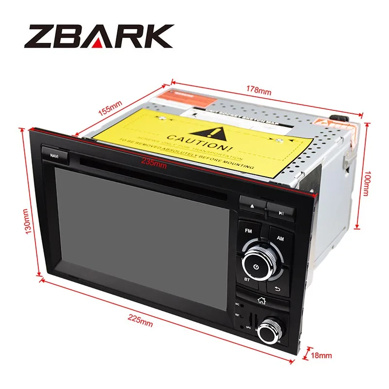 Excellent 7 inch  2 DIN Car DVD Player GPS Navigation Radio for Audi A4 S4 RS4 2002 2003 2004 2005 2006 2007 2008 YHAUA4B7 3
