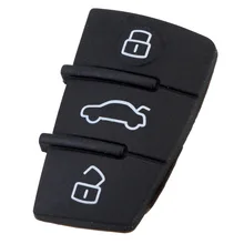 3 кнопки Замена резиновый коврик дистанционного ключа брелок для Audi A3 A4 A6 TT Q7 D05