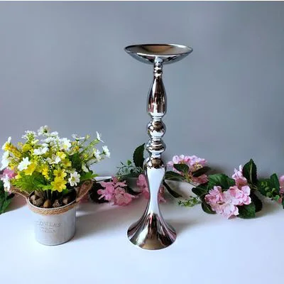 sliver 48cm hight 10 шт. цветочный держатель для мяча дисплей украшение свадебного стола ccessories центральный подсвечник подставка ваза для цветов - Цвет: sliver 48cm hight