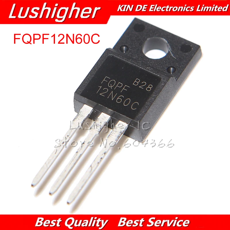 

10 шт. FQPF12N60C TO220F 12N60C TO-220 FQPF12N60 12N60 MOSFET новый оригинальный