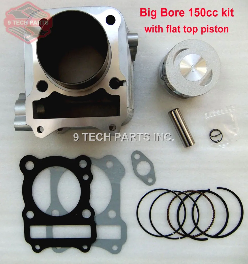 150cc Cylinder Barrel Kit for Suzuki GN 125 GN125-57mm Piston Flat Top