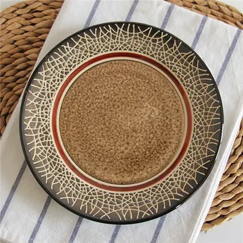 

Ceramic Tableware Creative Personality Western Steak Dish Plate Home Glazing