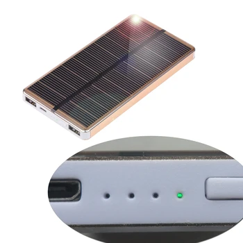 

PowerGreen Solar Charger External Battery Pack 10000mAh 5V 2A External Solar Power Bank for Mobile Phones