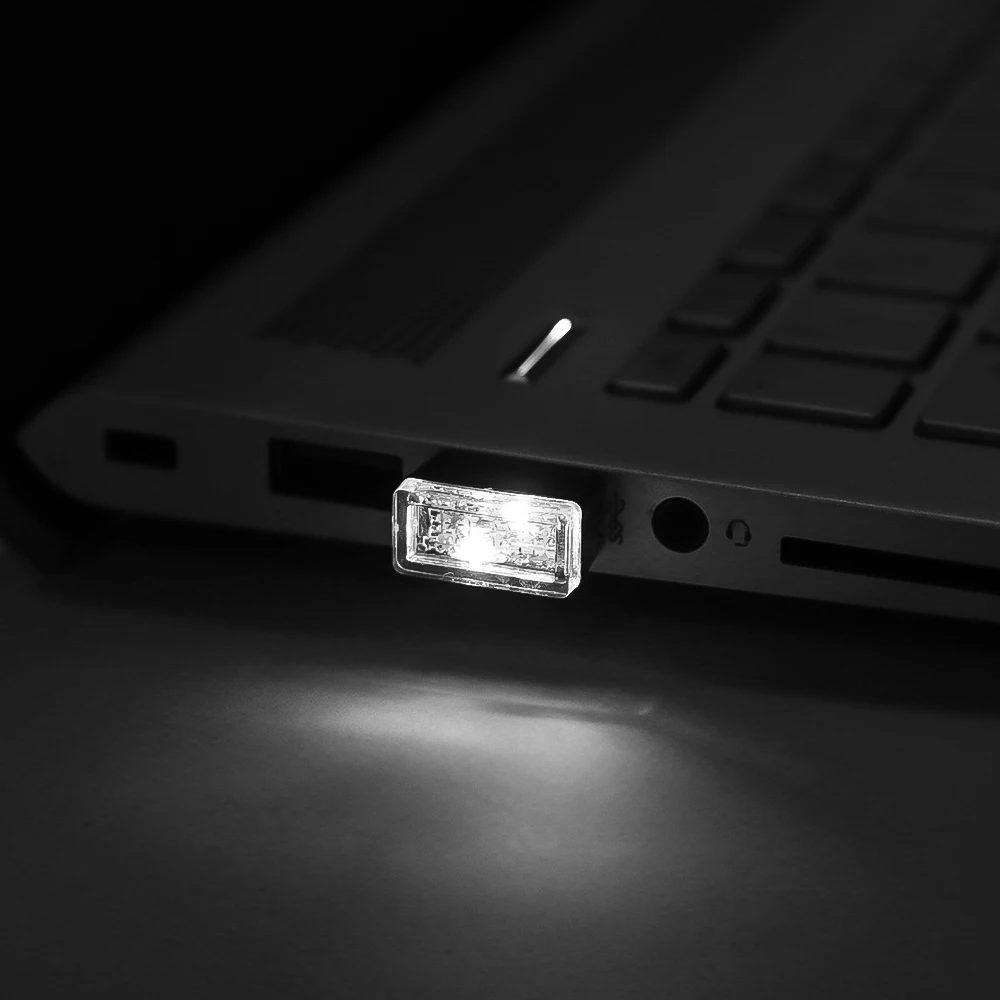 Мини-светодиод машины светильник авто Интерьер USB атмосферный свет Plug and Play Декор лампа аварийный светильник ing PC Авто продукты