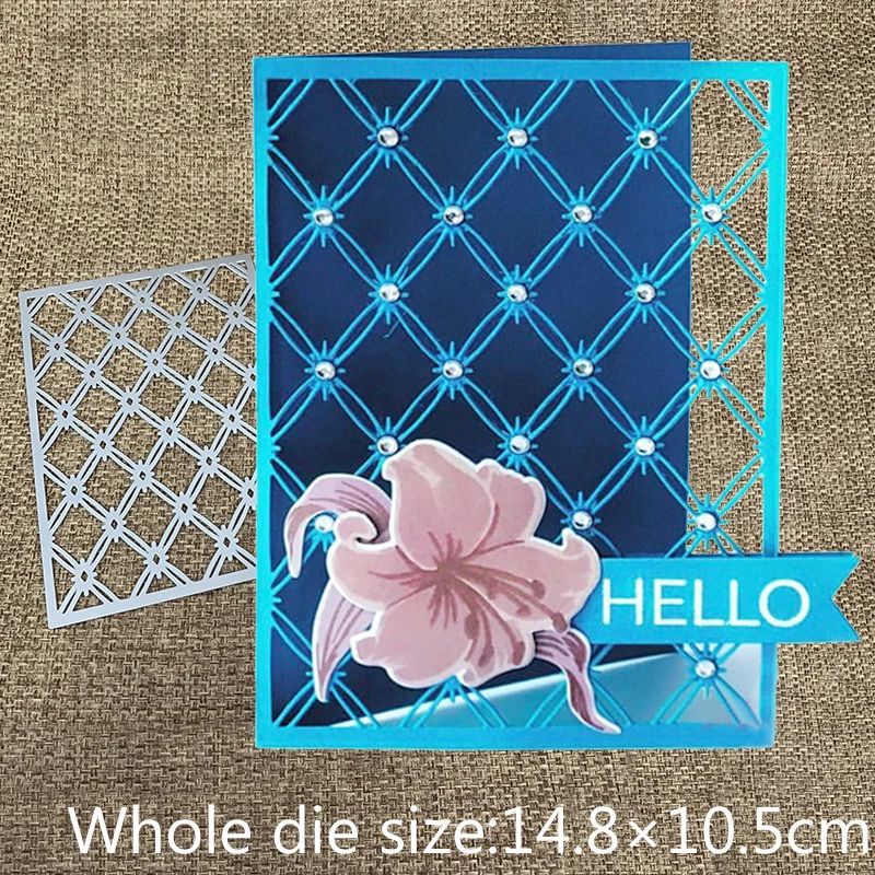 

New Design Craft Metal Cutting Dies Edgeless rectangle diamond background scrapbooking Album Paper Card Craft Embossing Die Cuts