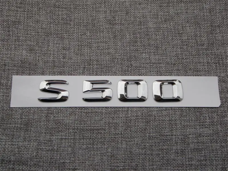 Chrome 3d ABS Пластик багажник автомобиля сзади буквы знак эмблема наклейка Стикеры для Mercedes Benz S Class s500