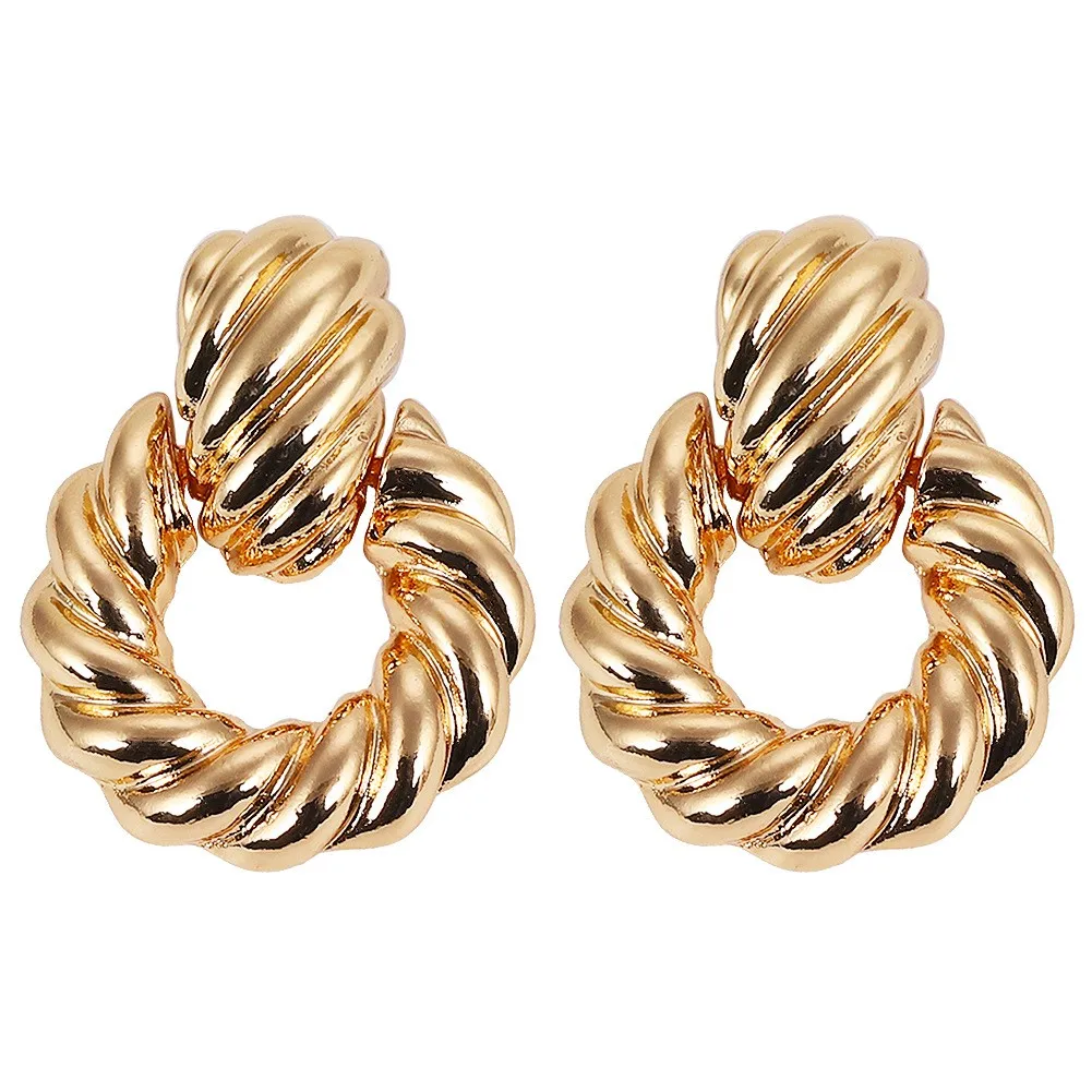 OEM Alloy Earring Womens Round Rattan Costume Jewelry Earrings For Girls
