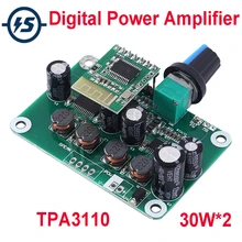 Цифровой стерео аудио усилитель мощности TPA3110 30Wx2 Bluetooth 4 2 плата