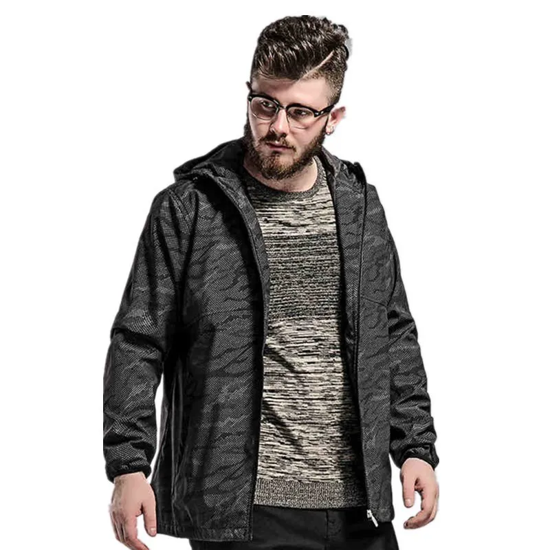 Плюс размер 8xl 7xl 6xl мужские камуфляжные пальто мужские s толстовки Повседневная куртка брендовая одежда мужские ветровки пальто мужская верхняя одежда - Цвет: 1