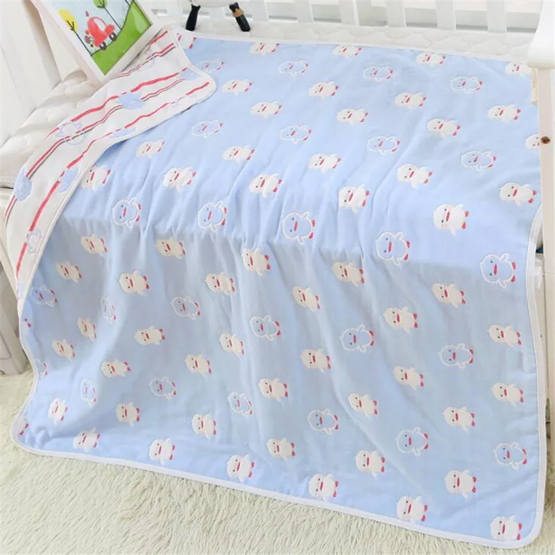 Муслин для новорожденных, хлопок, мягкое детское одеяло, детский Пеленальный плед, 110x110 см, постельные принадлежности, одеяла для пеленания, банное полотенце