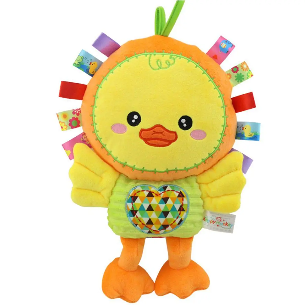 Toys For Baby Cute Animal Rattle Plush Pacify Doll Baby Hand Bell Educational Toy Mobiles Ring 5