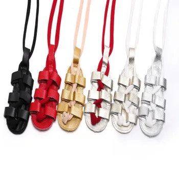 

Clearance Newborn Infant Baby Girls Genuine Leather Shoes Long Bandage Sandals Summer Flat Shoes Toddler Shoes Roman Style