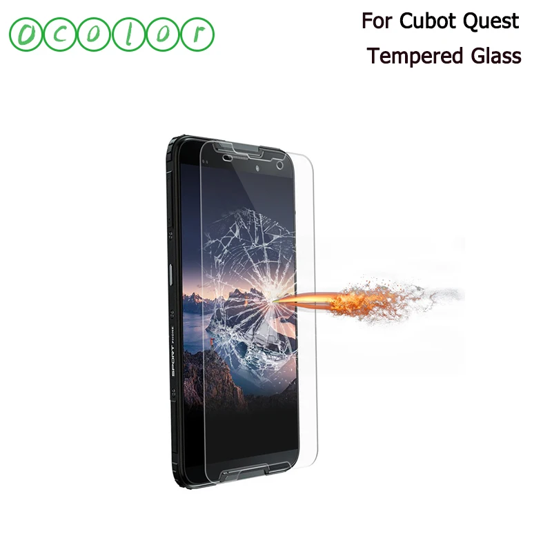 

ocolor For Cubot Quest Tempered Glass Screen Protector 5.5'' Steel Film Replacement For Cubot Quest Phone Accessories