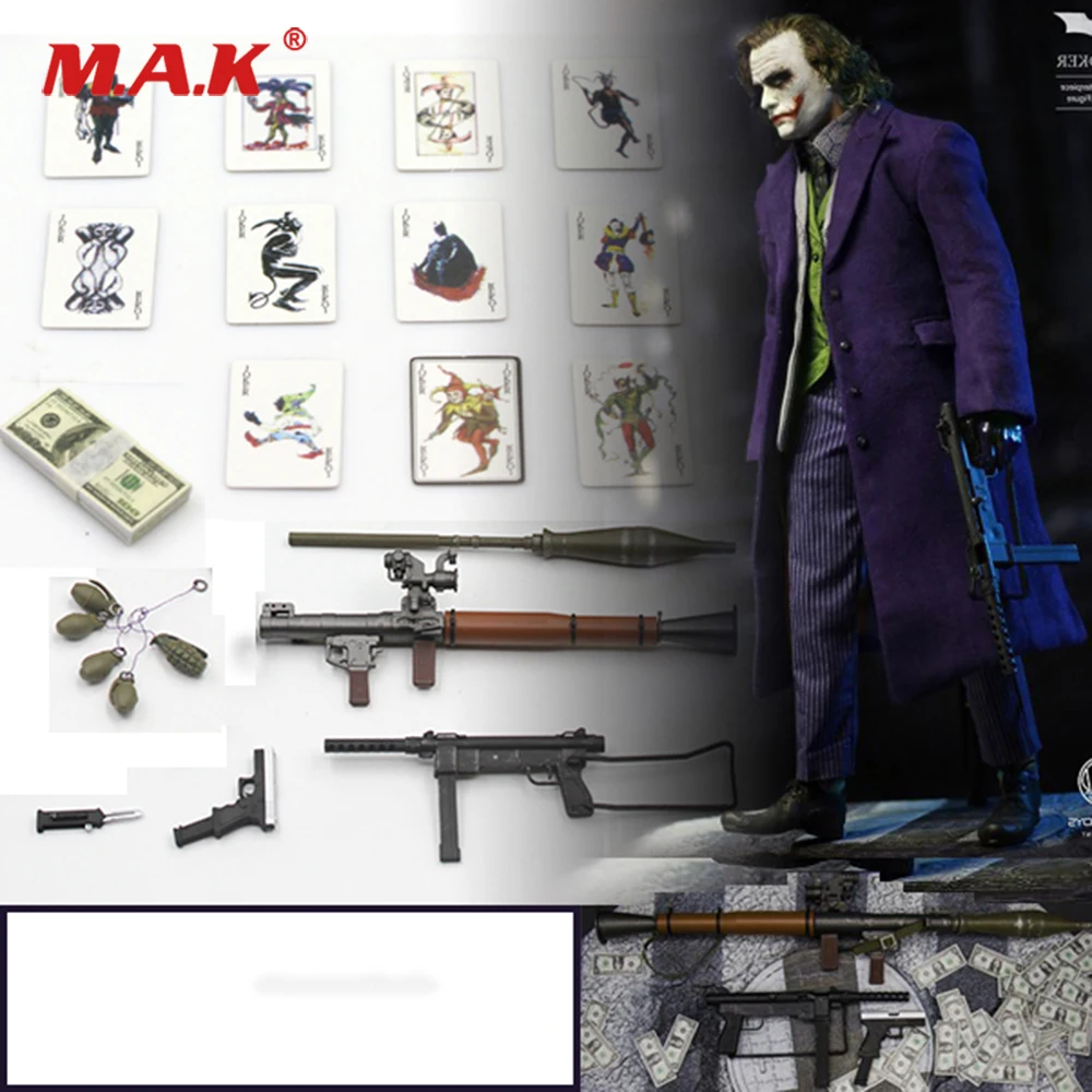 Figura de Ação Modelo para 12 Escala Figura Cenas Acessório Palhaço Acessórios Bolsa Arma Faca Granada Poker Polegadas 1 – 6