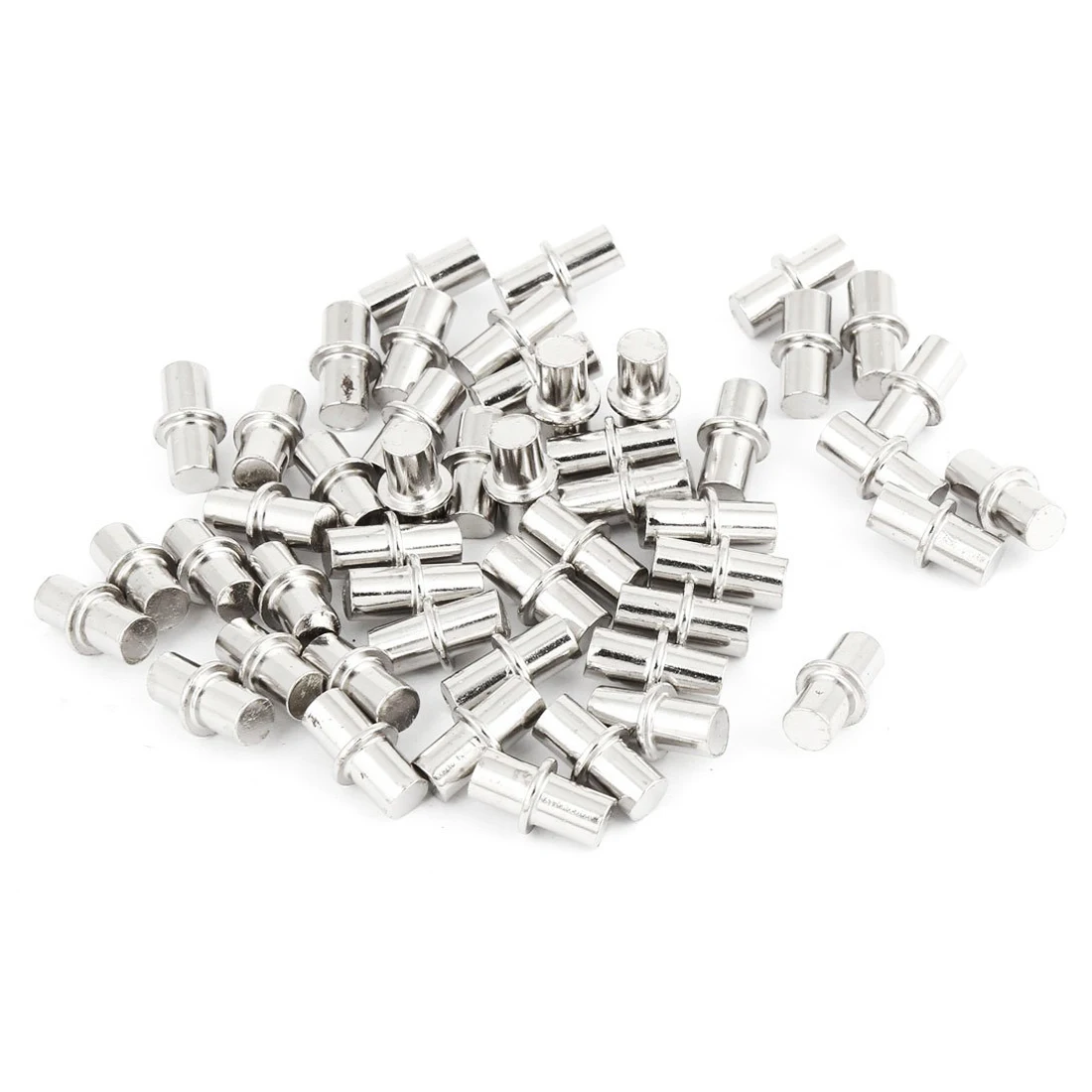 

50 pcs furniture shelf bolt support shelf bolt pins metal silver